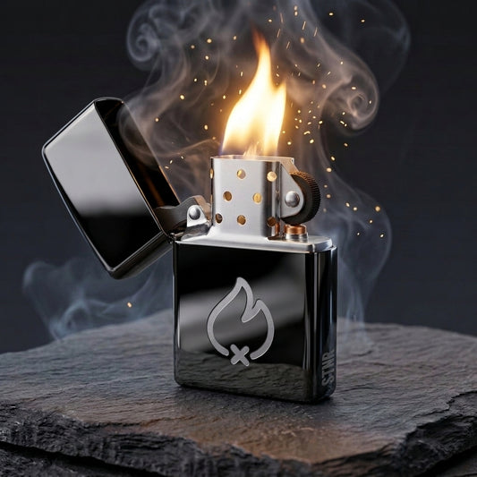 Encendedor STNR Negro Brillante Espejo Lifestyle
